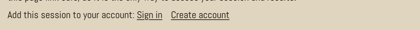 Add this session to your account