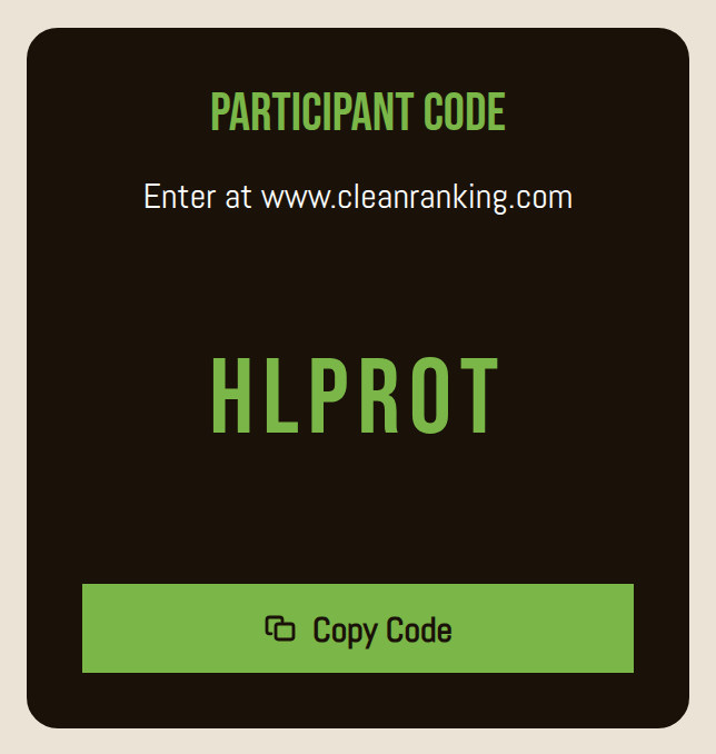Participant Code