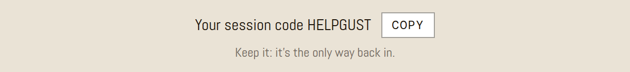 Session code