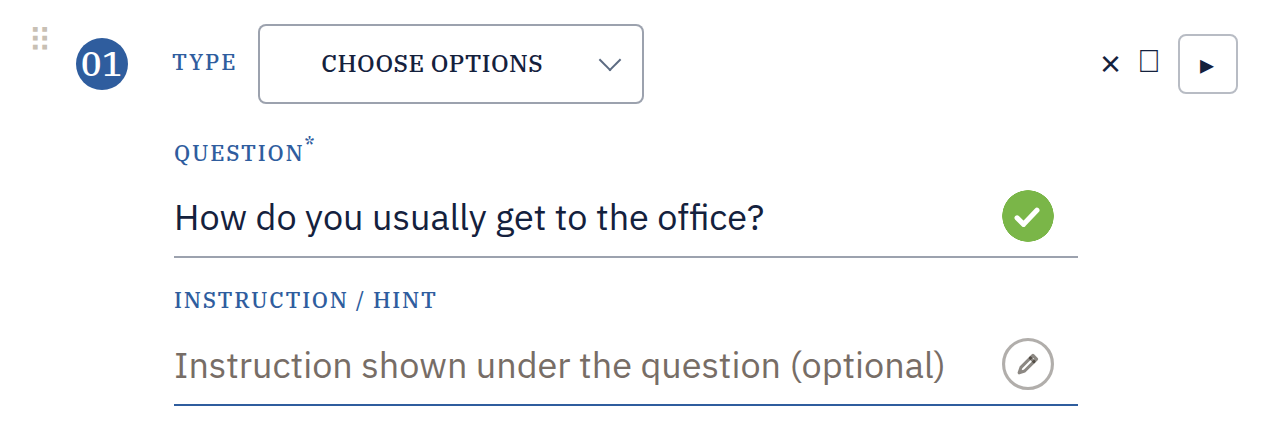 Choose Options