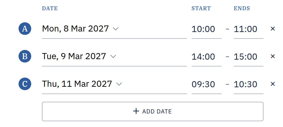 Dates