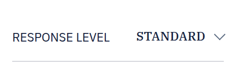 Response level