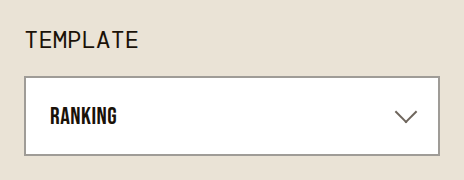 Choose Ranking with Template, and set Respondent(s) to Group.
