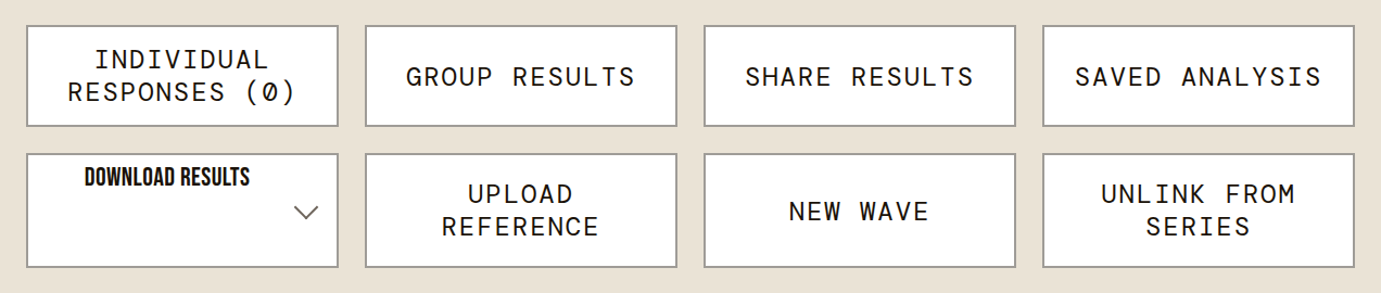 Open Group Results on a wave: it compares the waves, each option's rank and how far it moved.