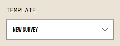Choose Survey with Template.